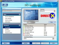 3D settings Direct3D