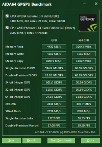 GeForce GTX 260 GPGPU
